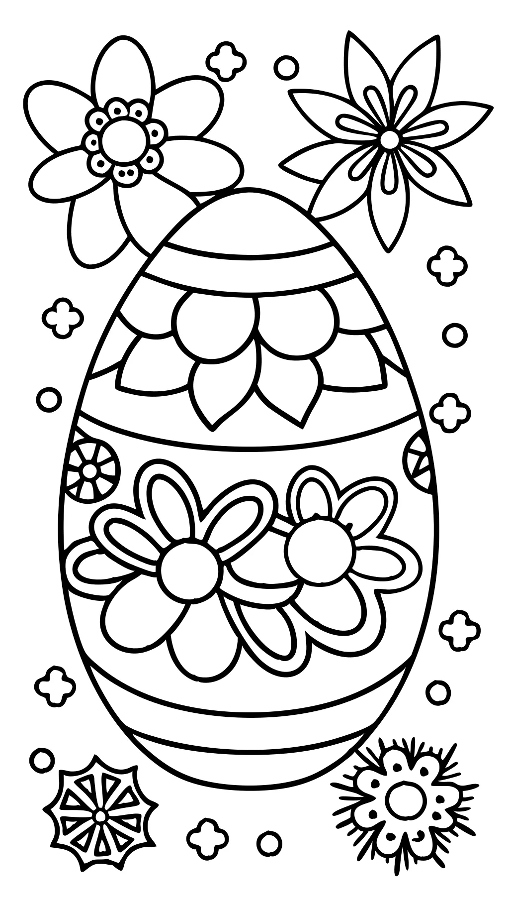 free coloring pages easter eggs